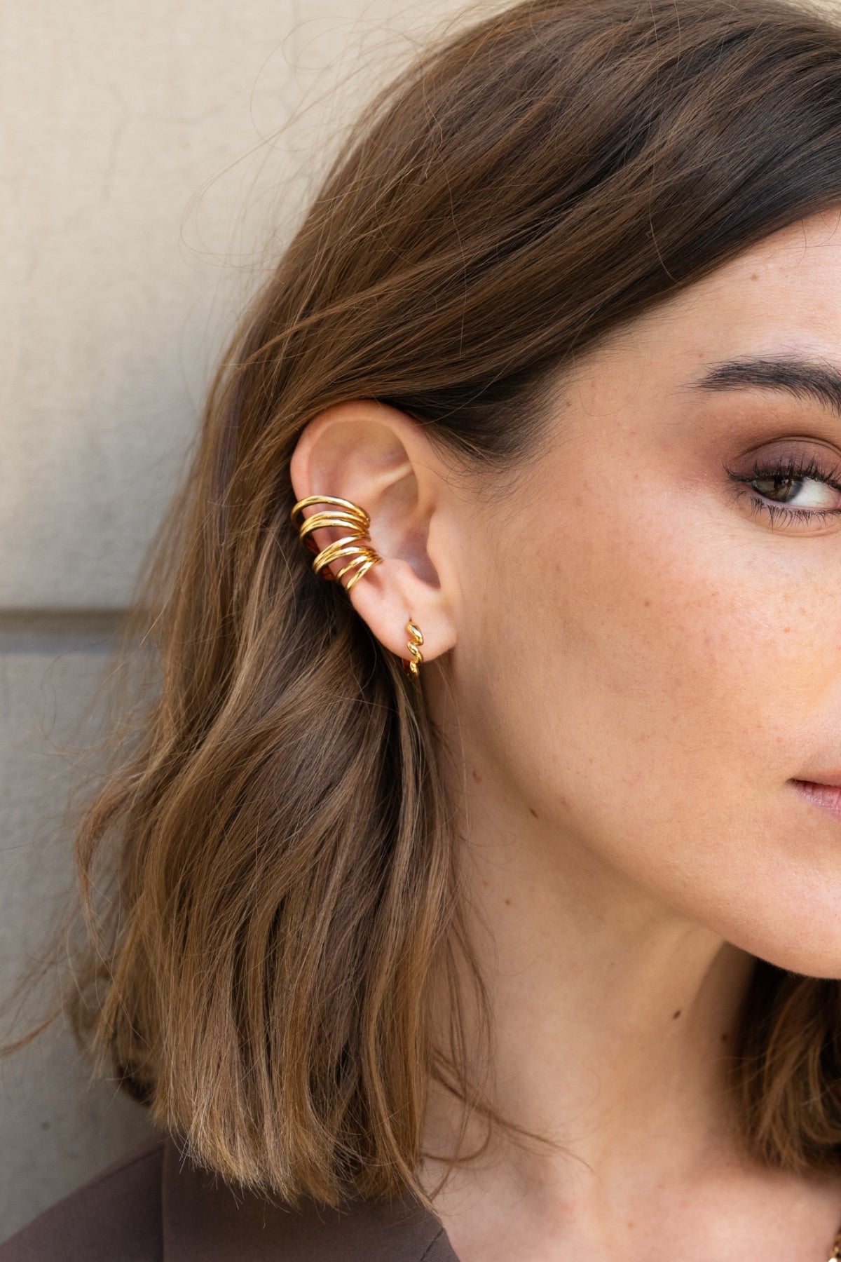 Mini créoles Curl - waekura