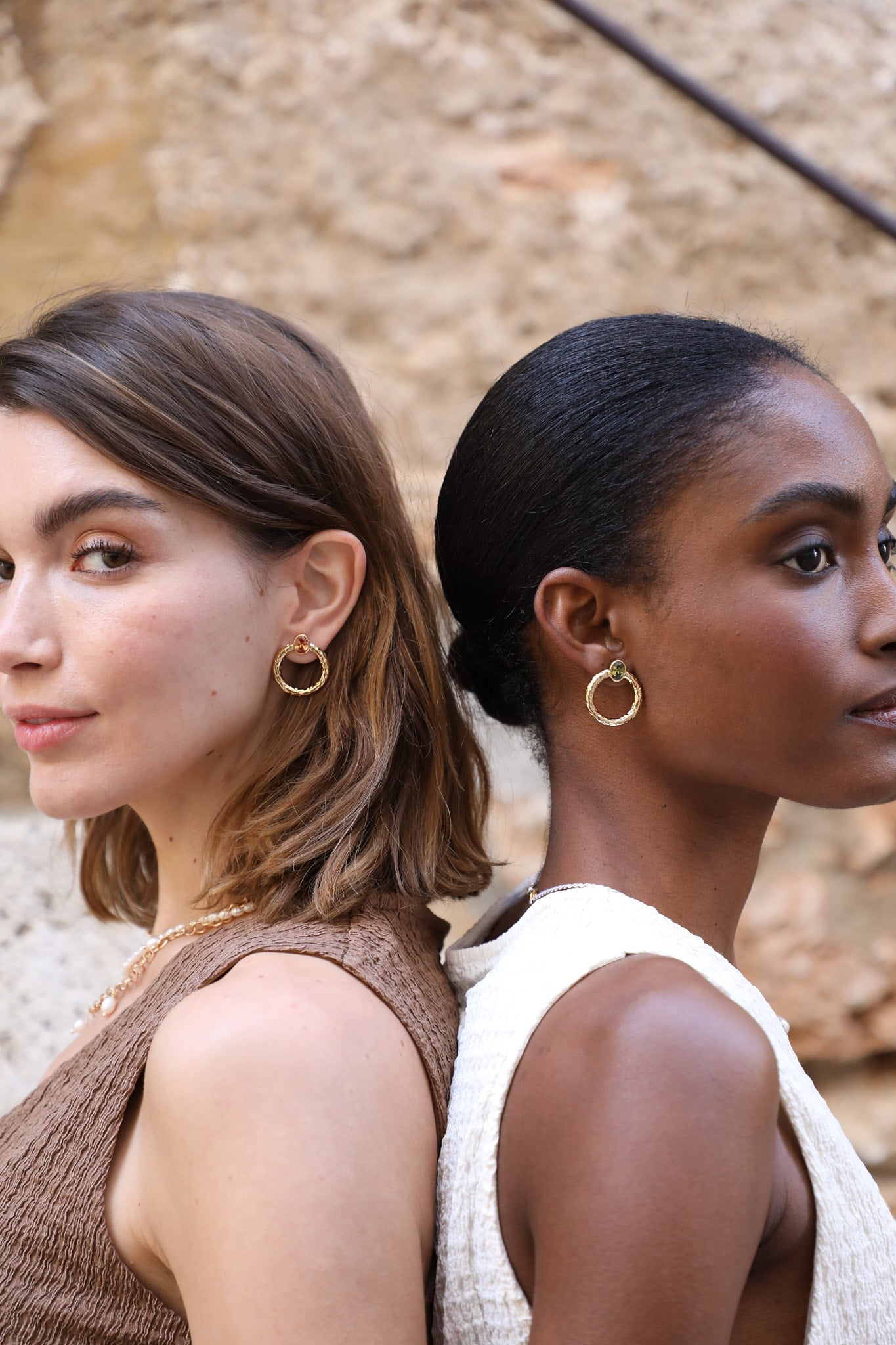 Boucles d'oreilles Alexis péridot - waekura