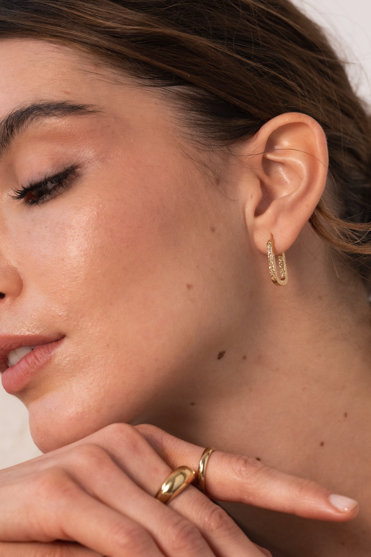 Boucles d'oreilles Brune - waekura