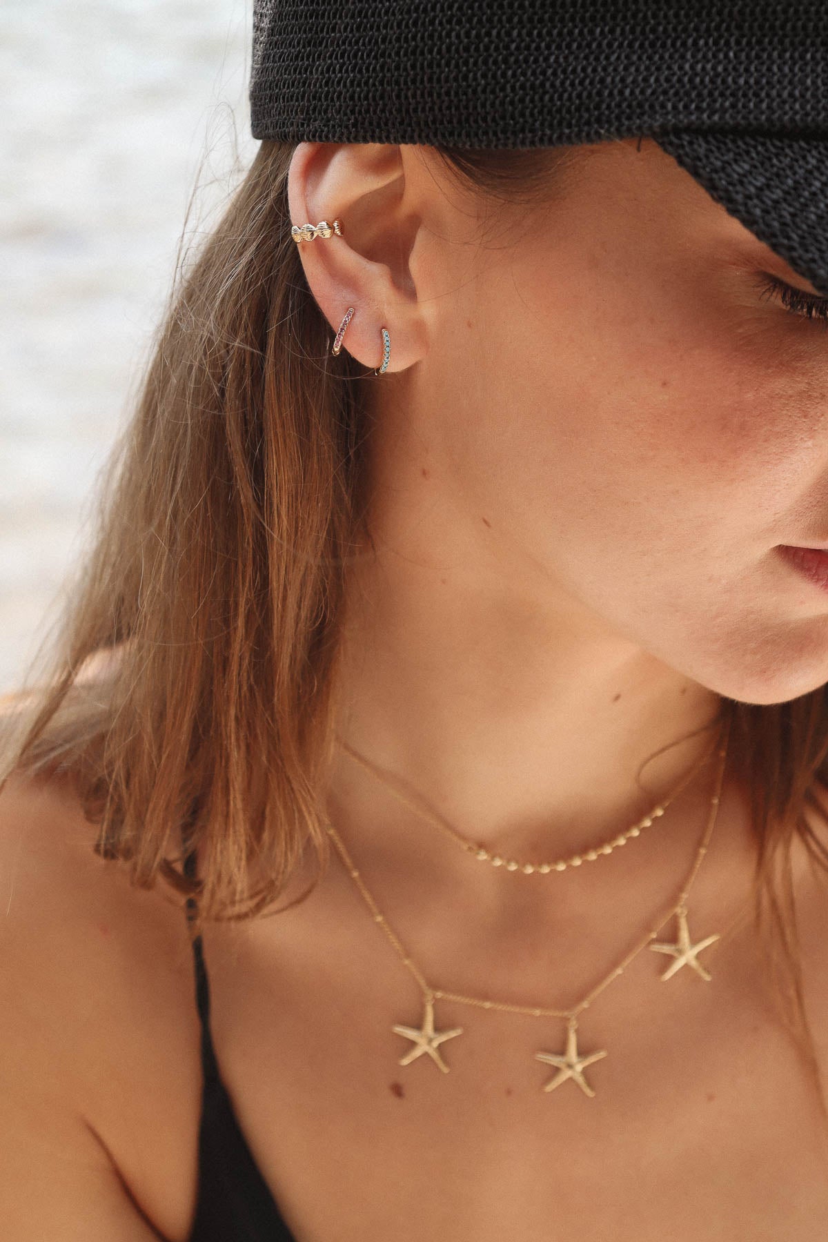 Mini créoles turquoise - waekura