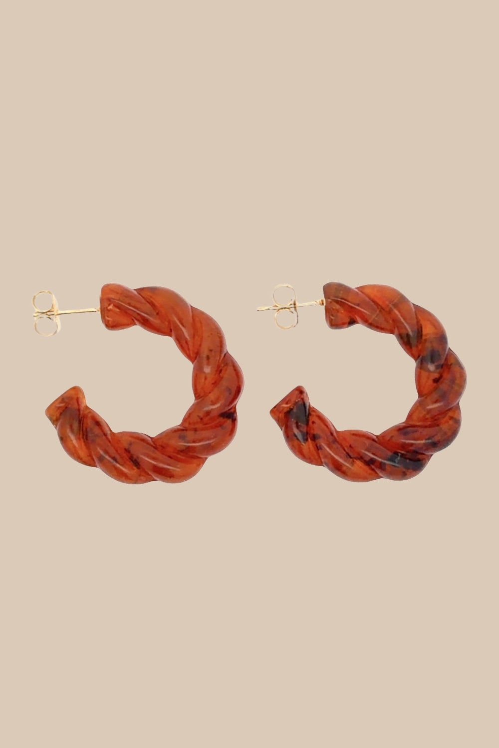 Boucles d'oreilles Roma - Miel - waekura