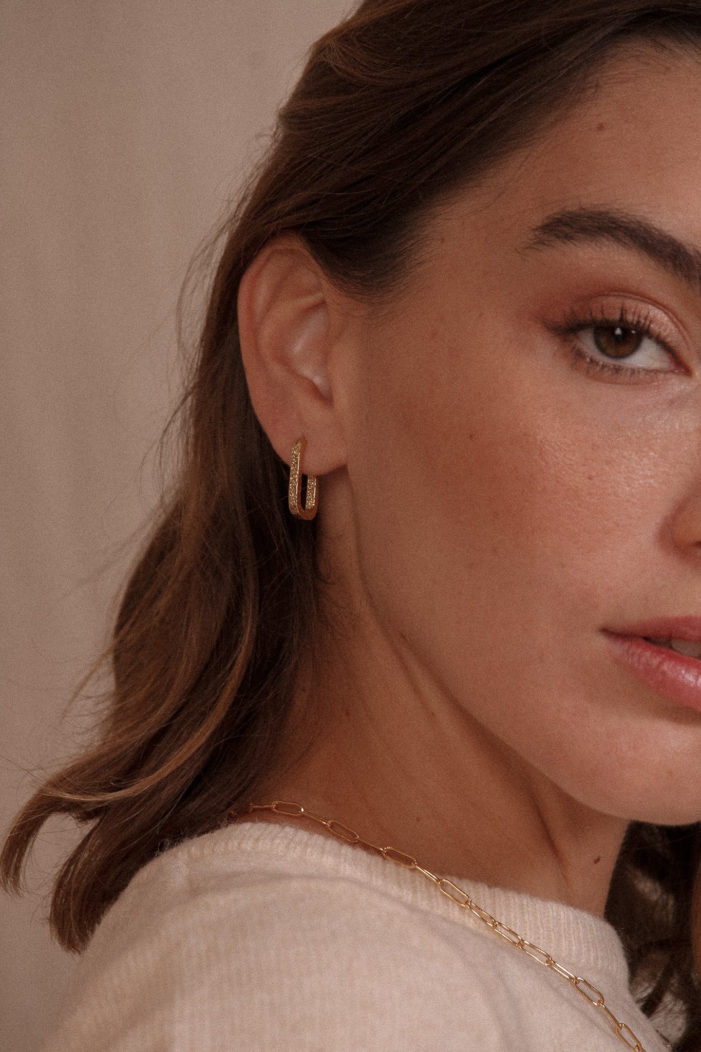 Boucles d'oreilles Brune - waekura