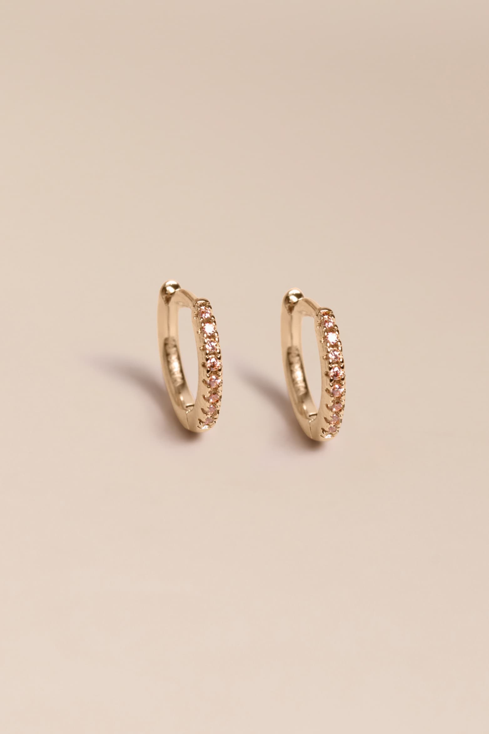 Mini créoles champagne - waekura