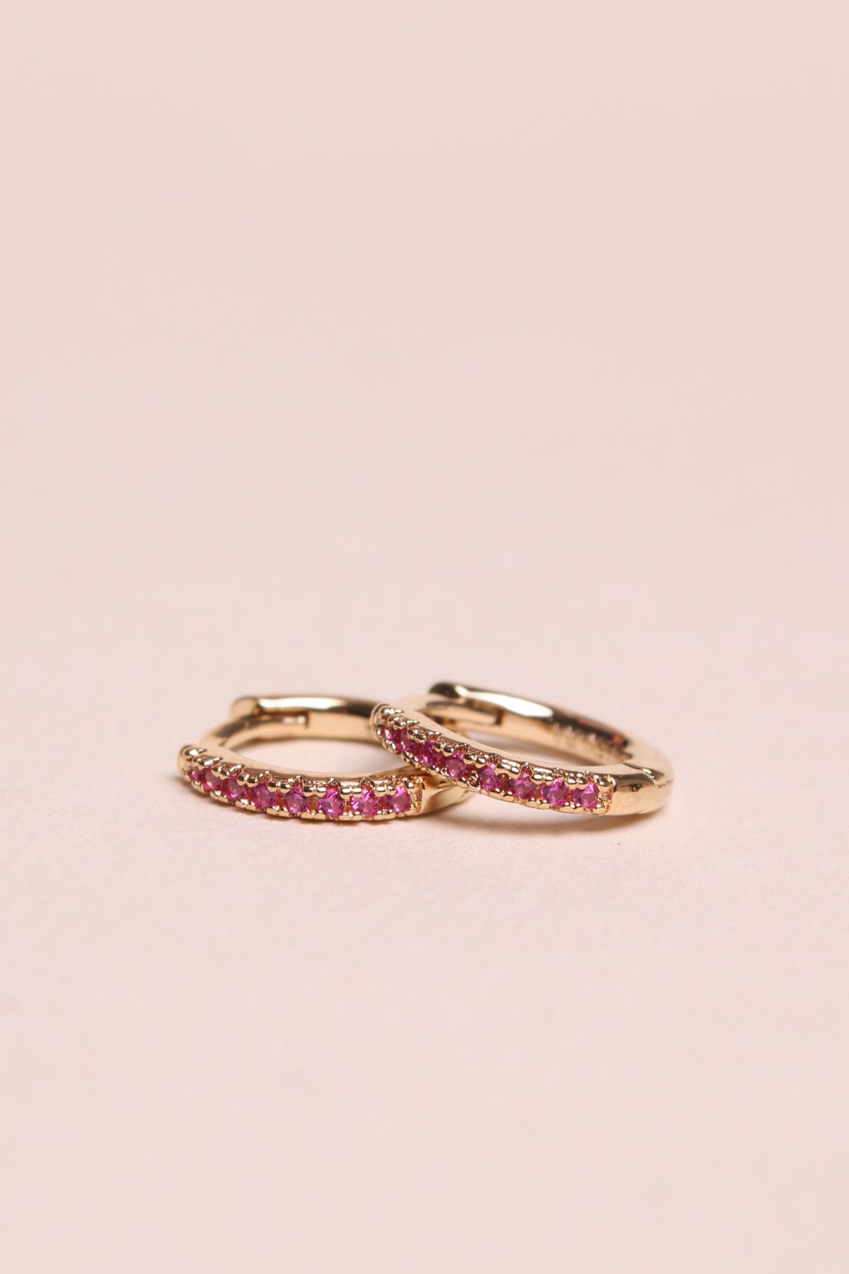 Mini créoles fushia - waekura