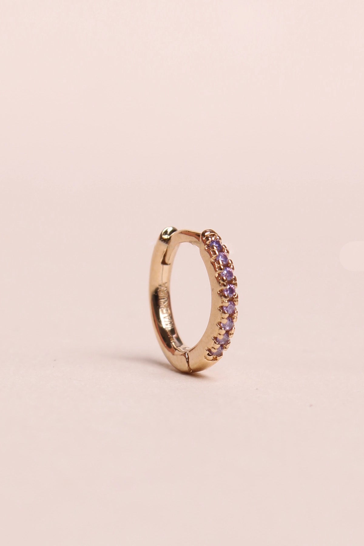 Mini créoles lavande - waekura