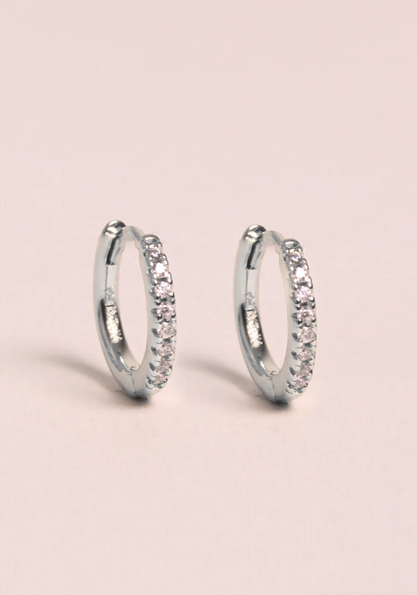 Appret - Mini créoles brillant palladium - waekura