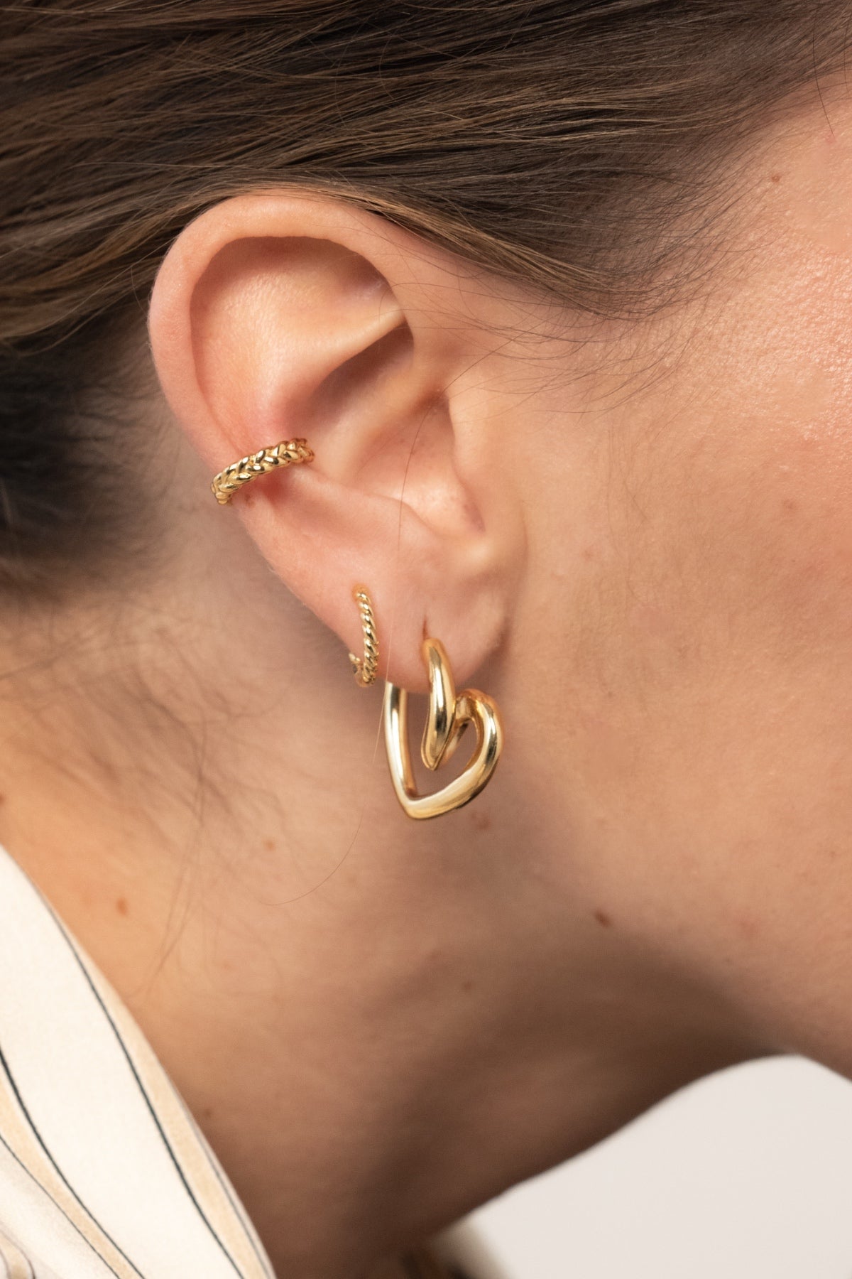 Mini créoles Tresse - waekura