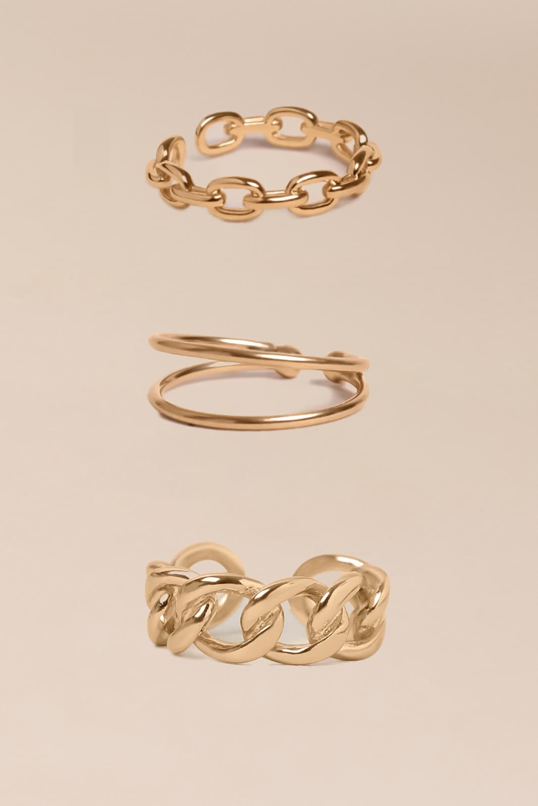 Trio de bagues Simone, Rhéanne, Marcie