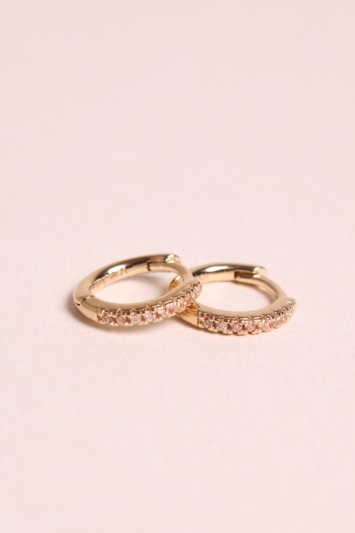 Mini créoles champagne - waekura