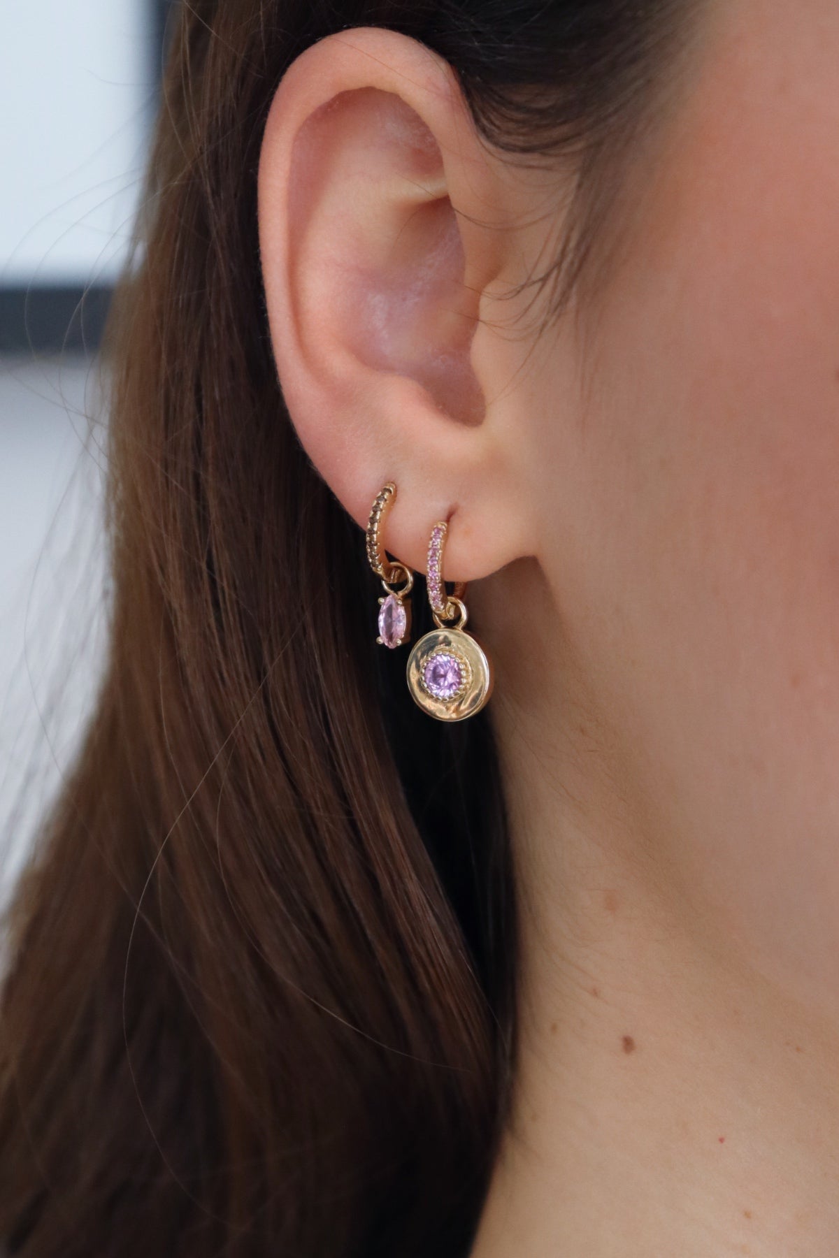 Charms Zircon Rose Clair - waekura