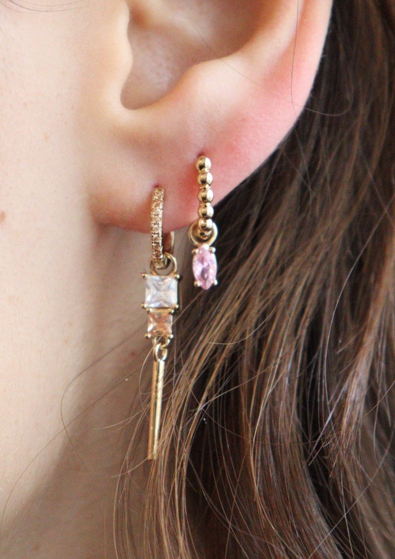 Mini créoles champagne - waekura