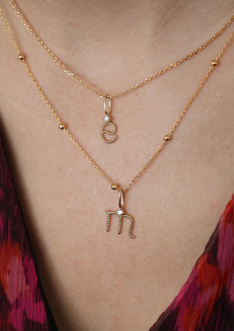 Pendentif Lettre - waekura