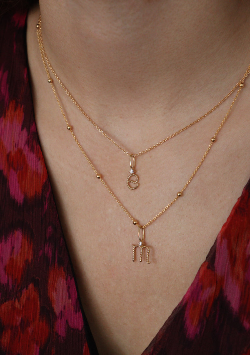 Pendentif Lettre - waekura