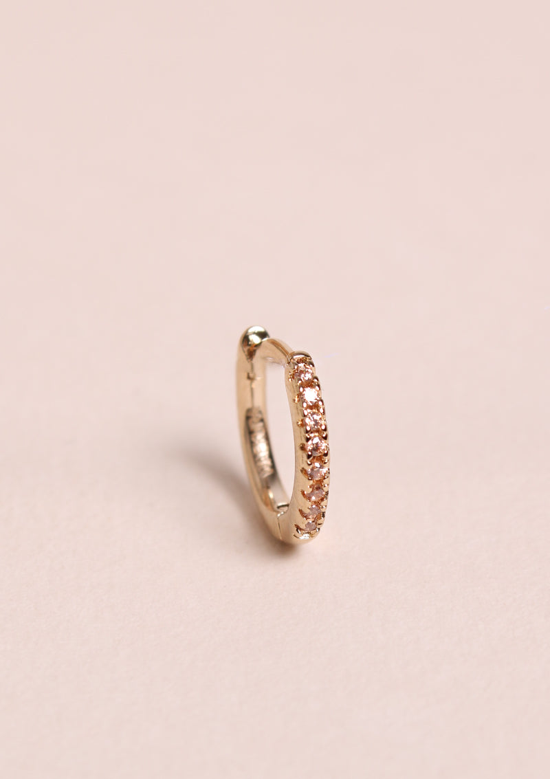 Mini créoles champagne - waekura