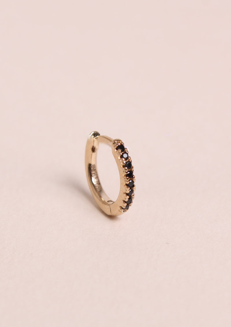 Mini créoles noire - waekura