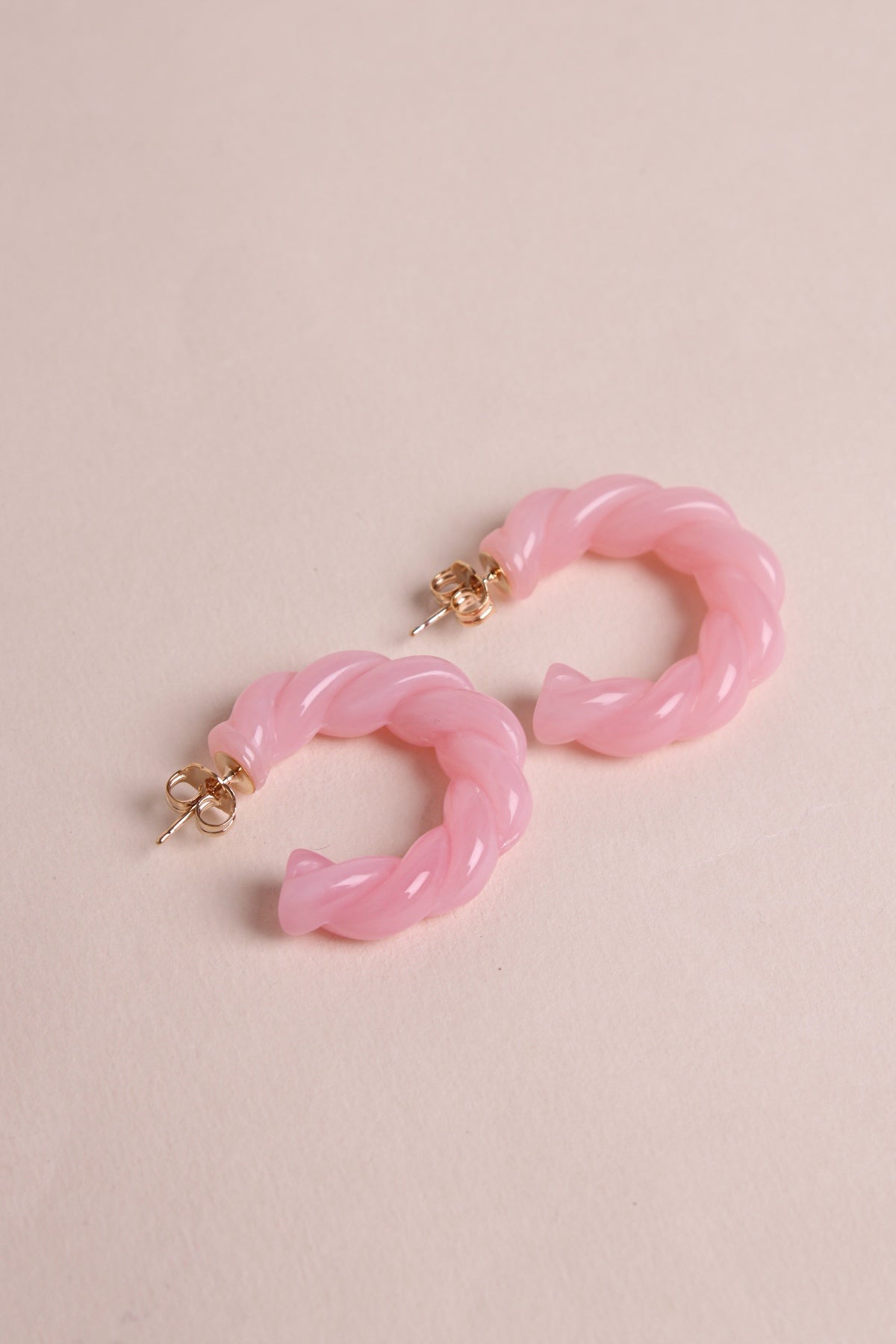 Roma earrings - Baby pink - waekura