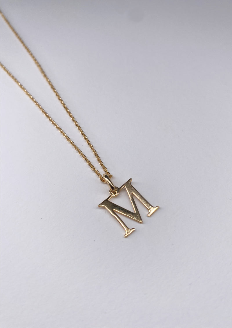 Letter necklace (A to M) - waekura