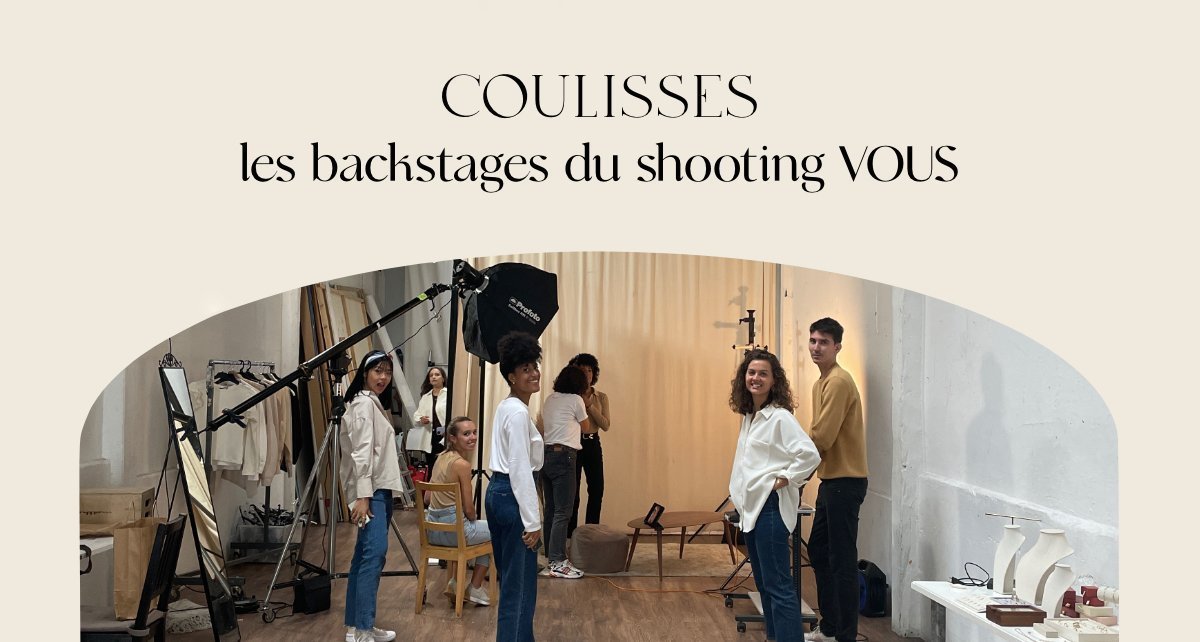 Backstage, shooting VOUS
