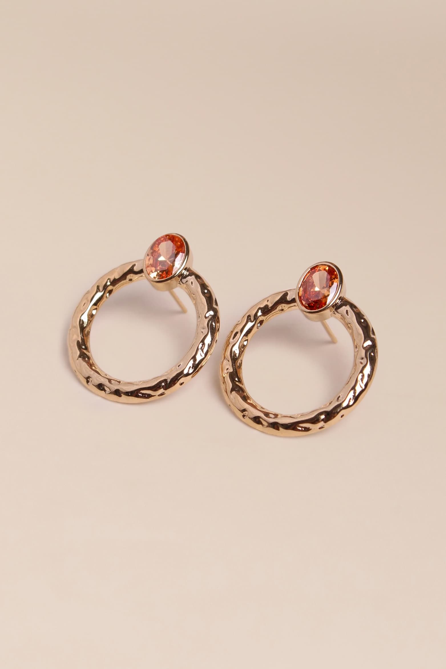 Boucles d'oreilles Alexis champagne - waekura