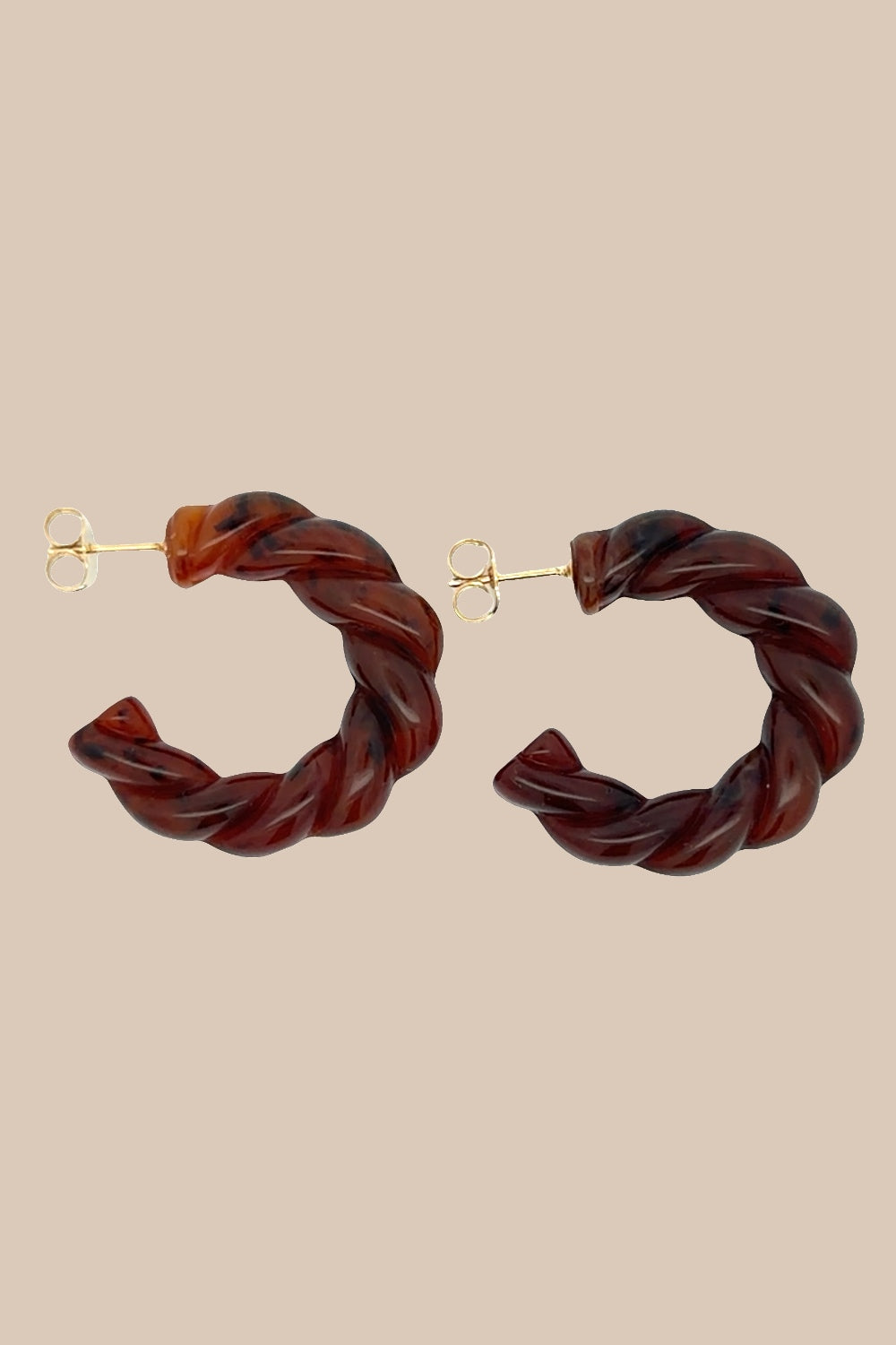 Boucles d'oreilles Roma - Chocolat - waekura
