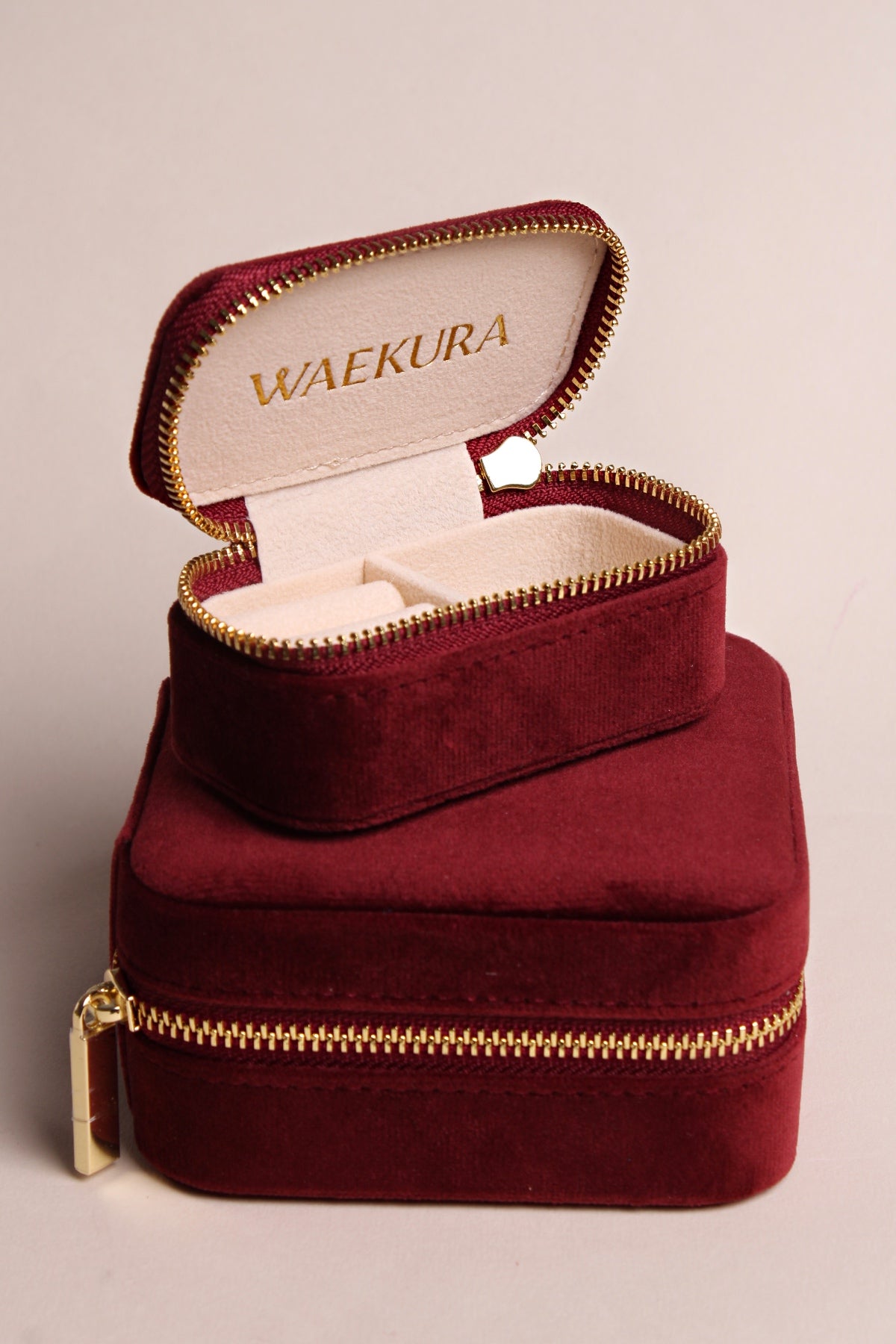 La Mini Boîte à Bijoux - rouge griotte - waekura