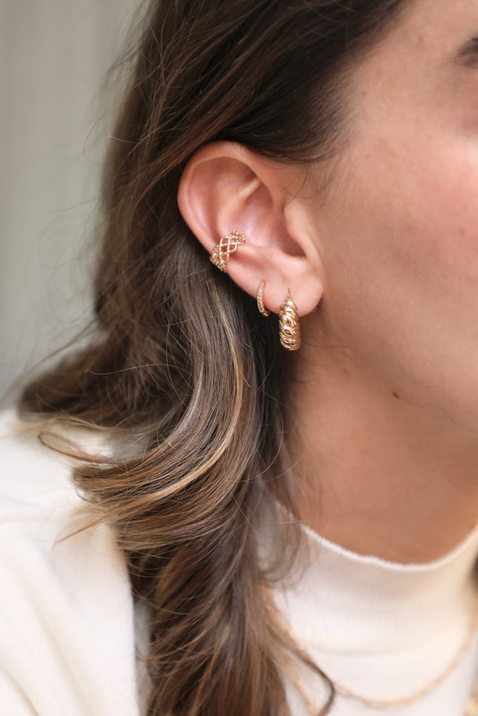 Mini créoles péridot - waekura