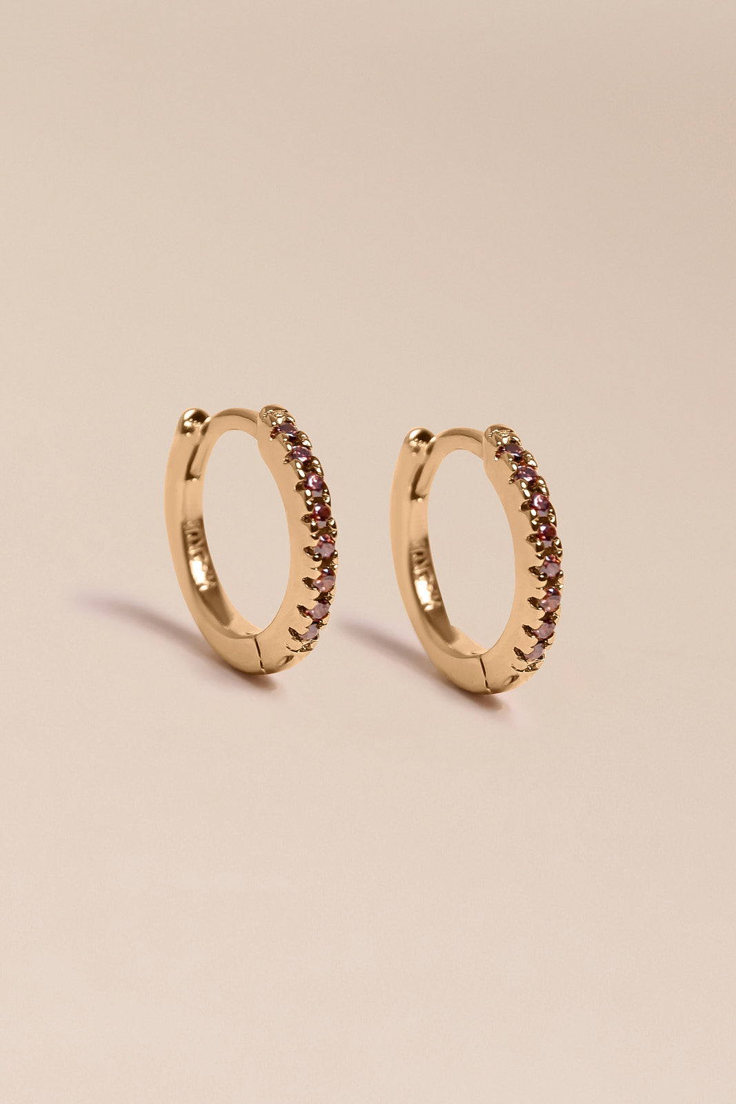 Mini créoles chocolat - waekura