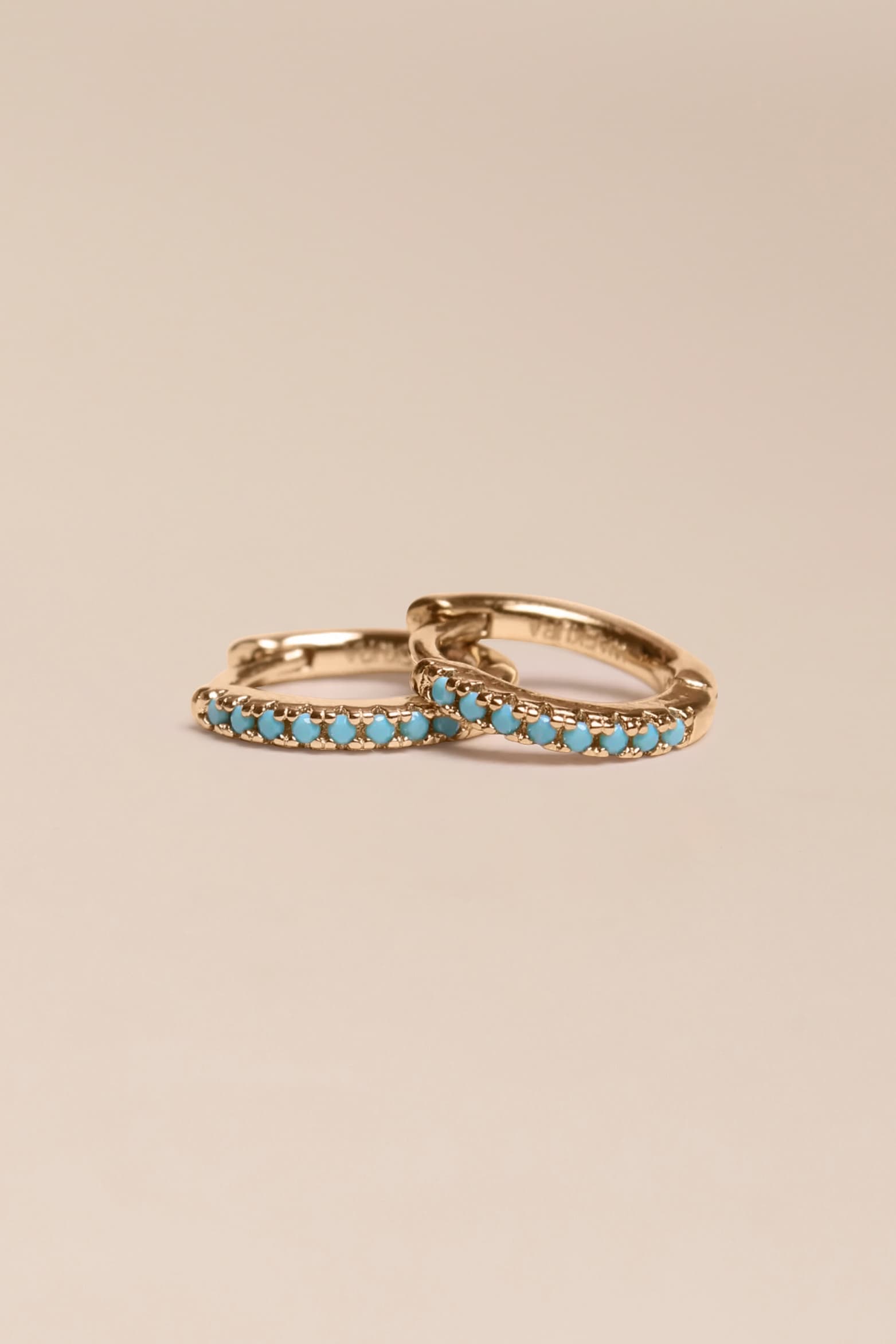 Mini créoles turquoise - waekura