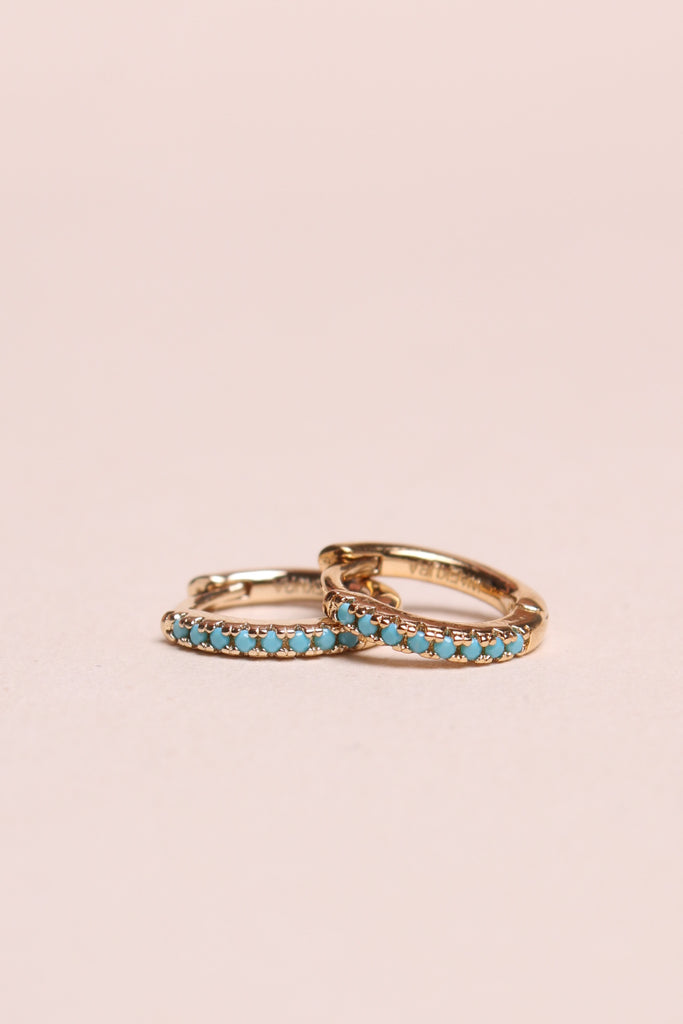 Mini créoles turquoise - waekura