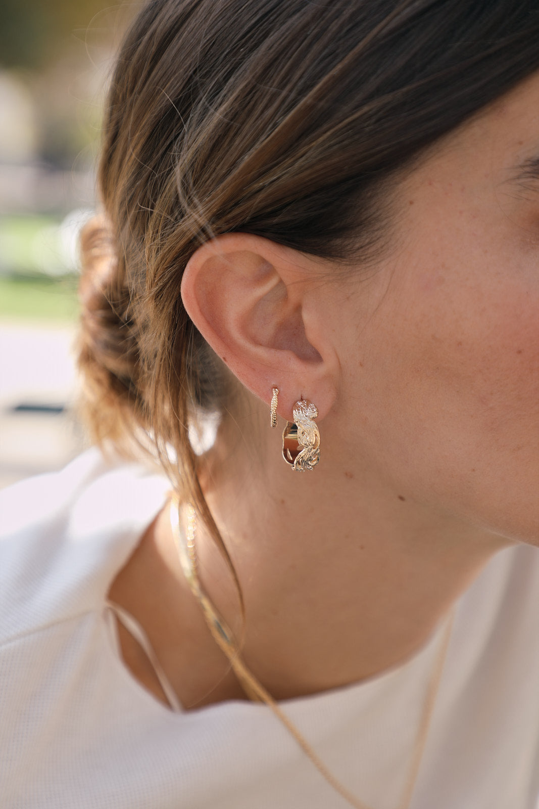 Mini créoles torsades - waekura